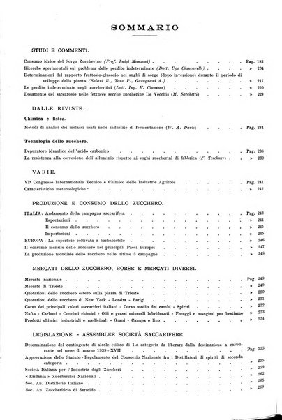 L'industria saccarifera italiana Bollettino mensile del Consorzio nazionale produttori zucchero e dell'Associazione italiana delle industrie dello zucchero e dell'alcool