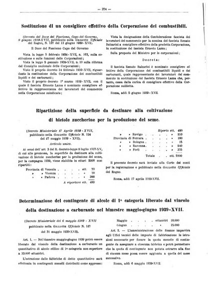 L'industria saccarifera italiana Bollettino mensile del Consorzio nazionale produttori zucchero e dell'Associazione italiana delle industrie dello zucchero e dell'alcool