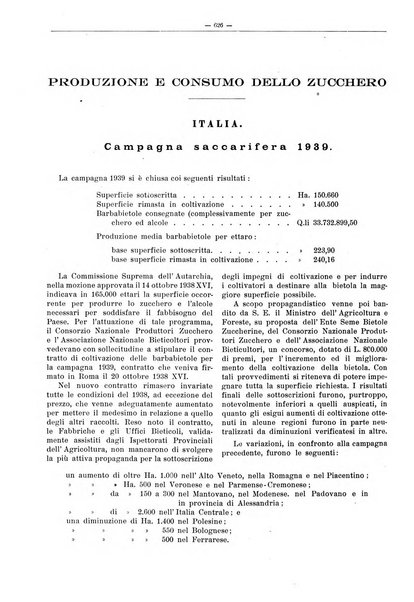 L'industria saccarifera italiana Bollettino mensile del Consorzio nazionale produttori zucchero e dell'Associazione italiana delle industrie dello zucchero e dell'alcool