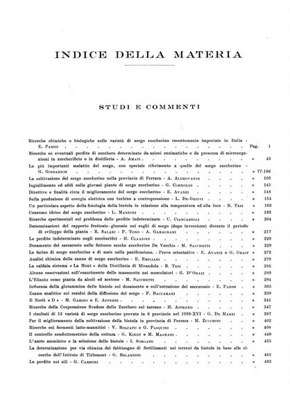 L'industria saccarifera italiana Bollettino mensile del Consorzio nazionale produttori zucchero e dell'Associazione italiana delle industrie dello zucchero e dell'alcool