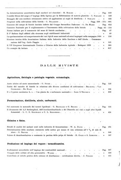 L'industria saccarifera italiana Bollettino mensile del Consorzio nazionale produttori zucchero e dell'Associazione italiana delle industrie dello zucchero e dell'alcool