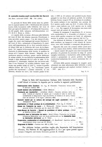 L'industria saccarifera italiana Bollettino mensile del Consorzio nazionale produttori zucchero e dell'Associazione italiana delle industrie dello zucchero e dell'alcool