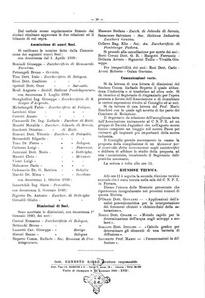 L'industria saccarifera italiana Bollettino mensile del Consorzio nazionale produttori zucchero e dell'Associazione italiana delle industrie dello zucchero e dell'alcool