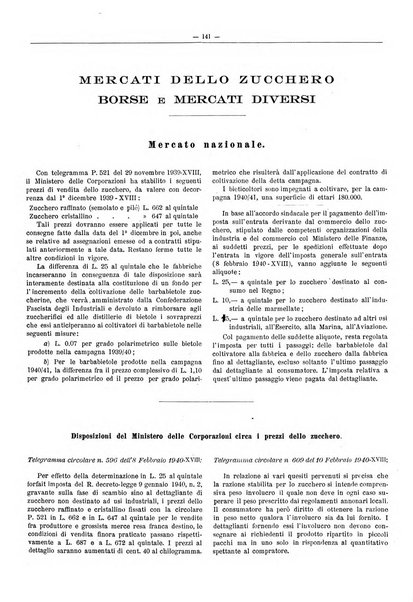 L'industria saccarifera italiana Bollettino mensile del Consorzio nazionale produttori zucchero e dell'Associazione italiana delle industrie dello zucchero e dell'alcool