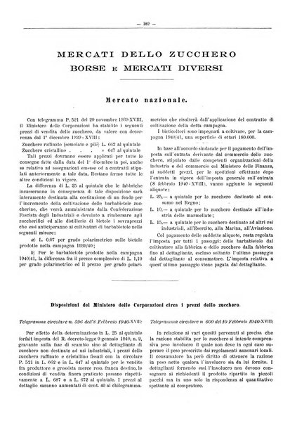 L'industria saccarifera italiana Bollettino mensile del Consorzio nazionale produttori zucchero e dell'Associazione italiana delle industrie dello zucchero e dell'alcool