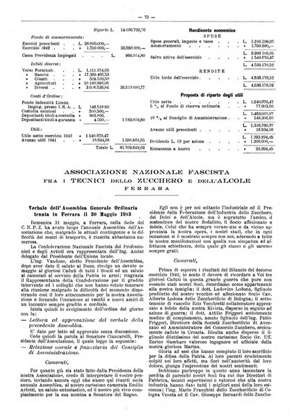 L'industria saccarifera italiana Bollettino mensile del Consorzio nazionale produttori zucchero e dell'Associazione italiana delle industrie dello zucchero e dell'alcool