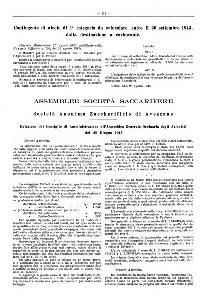 L'industria saccarifera italiana Bollettino mensile del Consorzio nazionale produttori zucchero e dell'Associazione italiana delle industrie dello zucchero e dell'alcool