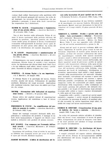 L'organizzazione scientifica del lavoro rivista dell'Ente nazionale italiano per l'organizzazione scientifica del lavoro