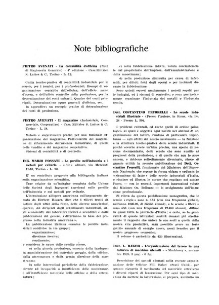 L'organizzazione scientifica del lavoro rivista dell'Ente nazionale italiano per l'organizzazione scientifica del lavoro