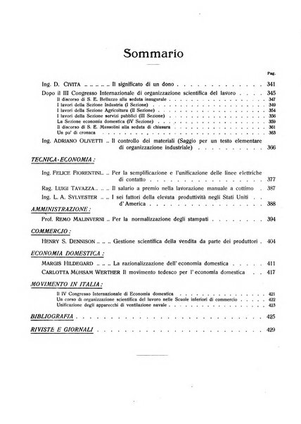 L'organizzazione scientifica del lavoro rivista dell'Ente nazionale italiano per l'organizzazione scientifica del lavoro