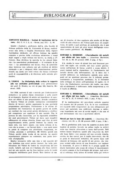 L'organizzazione scientifica del lavoro rivista dell'Ente nazionale italiano per l'organizzazione scientifica del lavoro