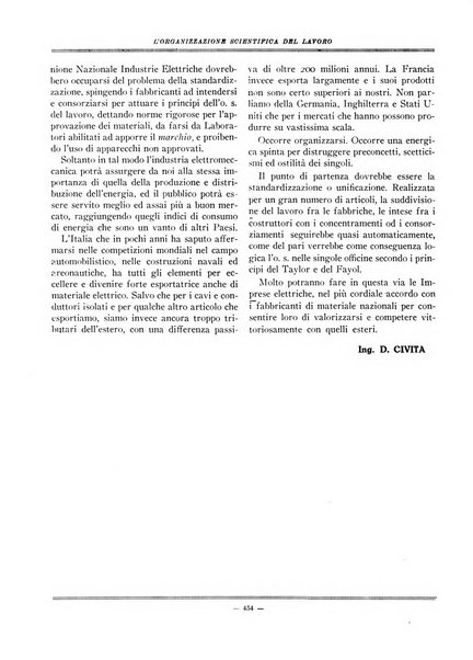 L'organizzazione scientifica del lavoro rivista dell'Ente nazionale italiano per l'organizzazione scientifica del lavoro