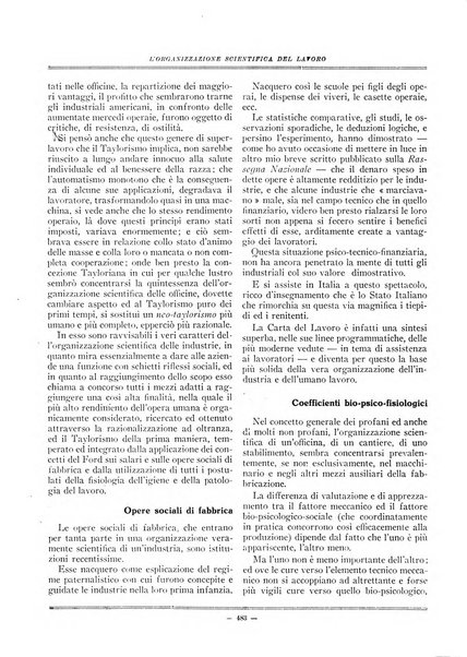 L'organizzazione scientifica del lavoro rivista dell'Ente nazionale italiano per l'organizzazione scientifica del lavoro