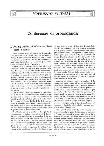 L'organizzazione scientifica del lavoro rivista dell'Ente nazionale italiano per l'organizzazione scientifica del lavoro