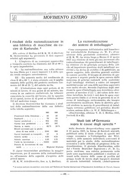 L'organizzazione scientifica del lavoro rivista dell'Ente nazionale italiano per l'organizzazione scientifica del lavoro