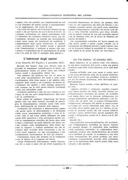 L'organizzazione scientifica del lavoro rivista dell'Ente nazionale italiano per l'organizzazione scientifica del lavoro