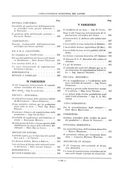 L'organizzazione scientifica del lavoro rivista dell'Ente nazionale italiano per l'organizzazione scientifica del lavoro