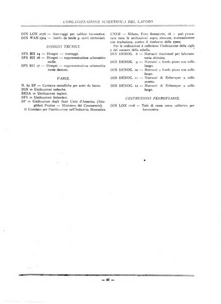 L'organizzazione scientifica del lavoro rivista dell'Ente nazionale italiano per l'organizzazione scientifica del lavoro