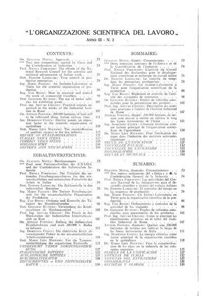 L'organizzazione scientifica del lavoro rivista dell'Ente nazionale italiano per l'organizzazione scientifica del lavoro