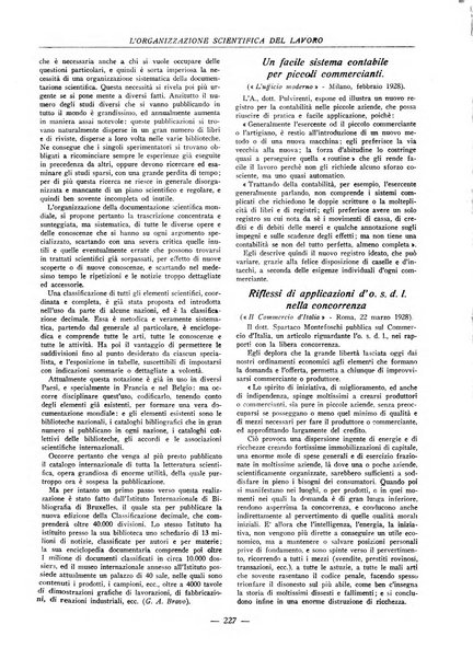 L'organizzazione scientifica del lavoro rivista dell'Ente nazionale italiano per l'organizzazione scientifica del lavoro