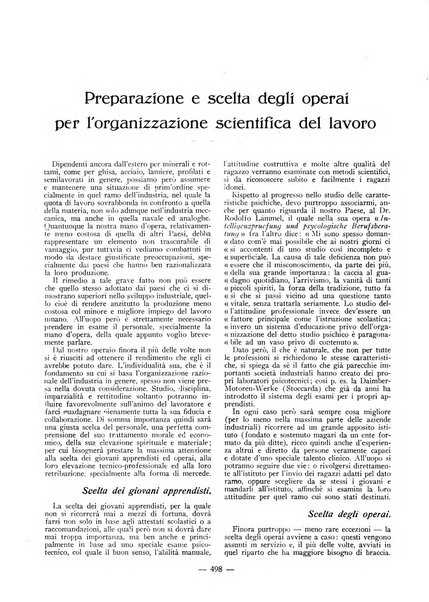 L'organizzazione scientifica del lavoro rivista dell'Ente nazionale italiano per l'organizzazione scientifica del lavoro