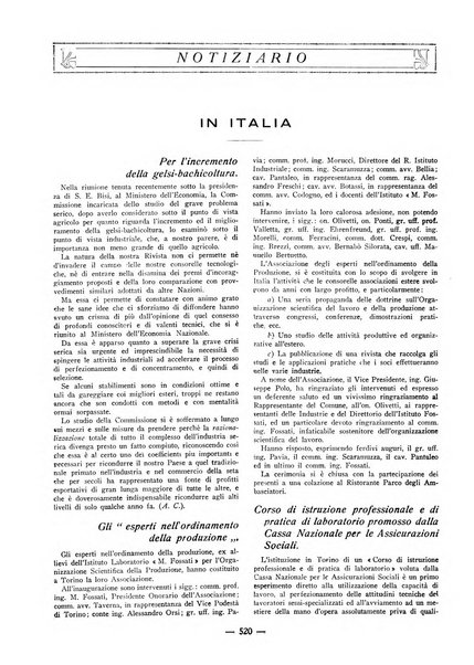 L'organizzazione scientifica del lavoro rivista dell'Ente nazionale italiano per l'organizzazione scientifica del lavoro