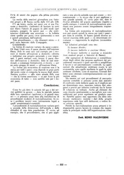 L'organizzazione scientifica del lavoro rivista dell'Ente nazionale italiano per l'organizzazione scientifica del lavoro