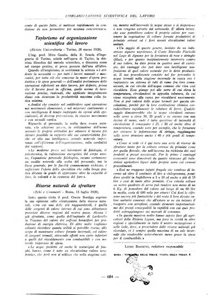 L'organizzazione scientifica del lavoro rivista dell'Ente nazionale italiano per l'organizzazione scientifica del lavoro