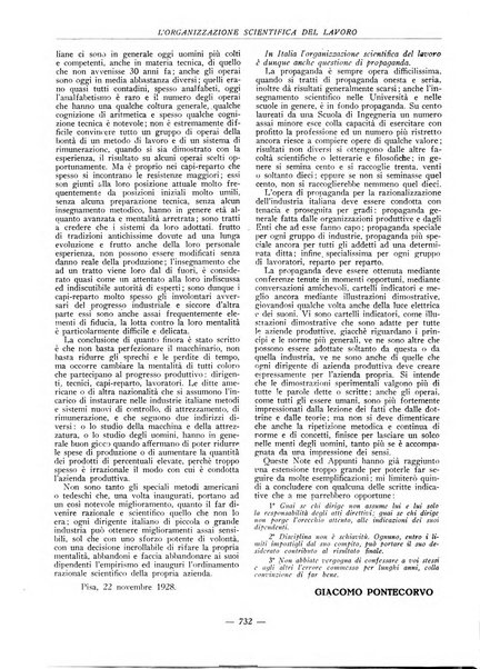 L'organizzazione scientifica del lavoro rivista dell'Ente nazionale italiano per l'organizzazione scientifica del lavoro