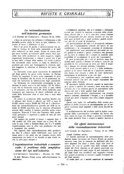 L'organizzazione scientifica del lavoro rivista dell'Ente nazionale italiano per l'organizzazione scientifica del lavoro