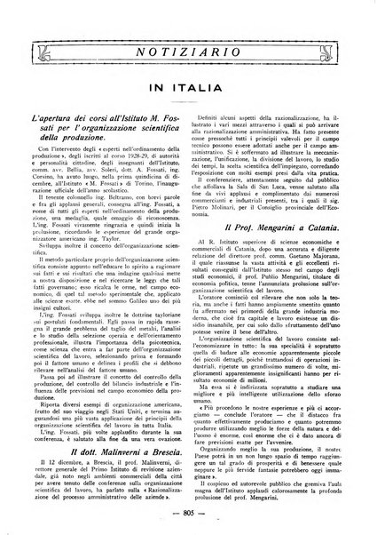 L'organizzazione scientifica del lavoro rivista dell'Ente nazionale italiano per l'organizzazione scientifica del lavoro