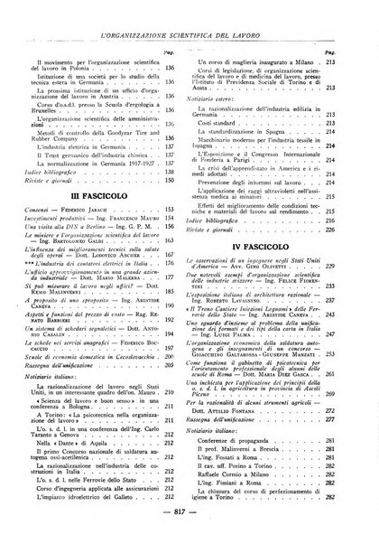 L'organizzazione scientifica del lavoro rivista dell'Ente nazionale italiano per l'organizzazione scientifica del lavoro