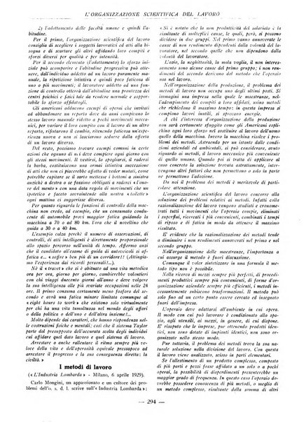 L'organizzazione scientifica del lavoro rivista dell'Ente nazionale italiano per l'organizzazione scientifica del lavoro