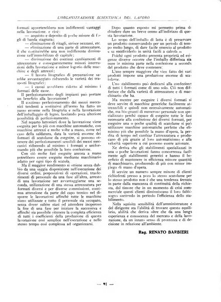 L'organizzazione scientifica del lavoro rivista dell'Ente nazionale italiano per l'organizzazione scientifica del lavoro