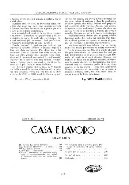 L'organizzazione scientifica del lavoro rivista dell'Ente nazionale italiano per l'organizzazione scientifica del lavoro