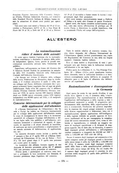 L'organizzazione scientifica del lavoro rivista dell'Ente nazionale italiano per l'organizzazione scientifica del lavoro