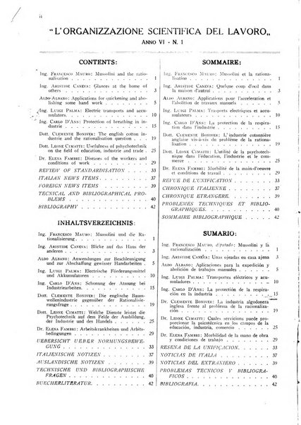 L'organizzazione scientifica del lavoro rivista dell'Ente nazionale italiano per l'organizzazione scientifica del lavoro