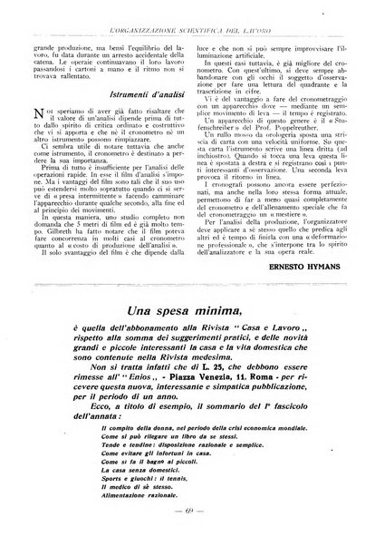 L'organizzazione scientifica del lavoro rivista dell'Ente nazionale italiano per l'organizzazione scientifica del lavoro