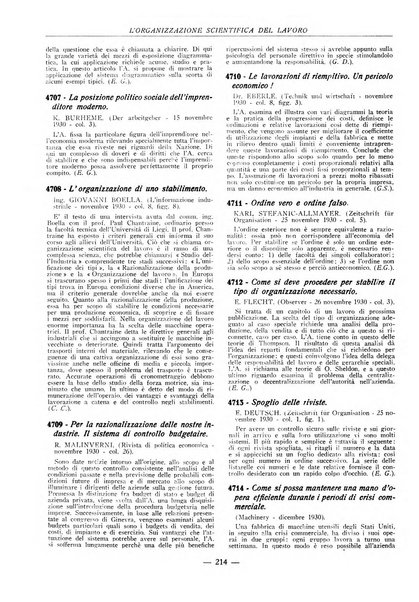 L'organizzazione scientifica del lavoro rivista dell'Ente nazionale italiano per l'organizzazione scientifica del lavoro