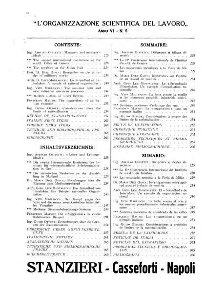 L'organizzazione scientifica del lavoro rivista dell'Ente nazionale italiano per l'organizzazione scientifica del lavoro