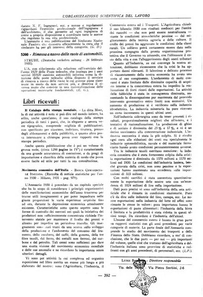 L'organizzazione scientifica del lavoro rivista dell'Ente nazionale italiano per l'organizzazione scientifica del lavoro