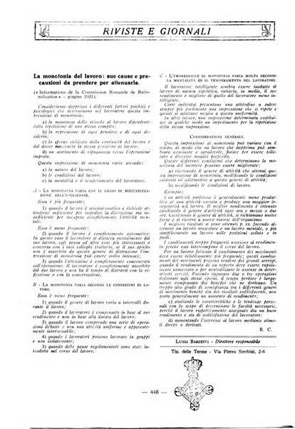 L'organizzazione scientifica del lavoro rivista dell'Ente nazionale italiano per l'organizzazione scientifica del lavoro