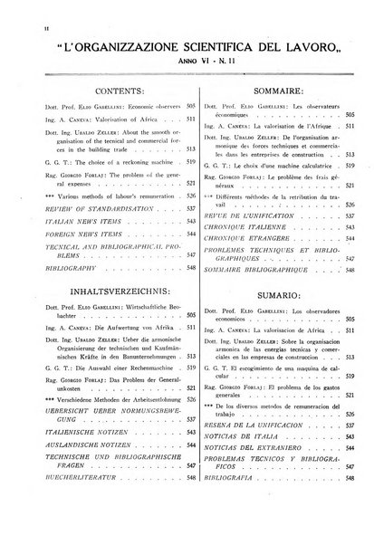 L'organizzazione scientifica del lavoro rivista dell'Ente nazionale italiano per l'organizzazione scientifica del lavoro