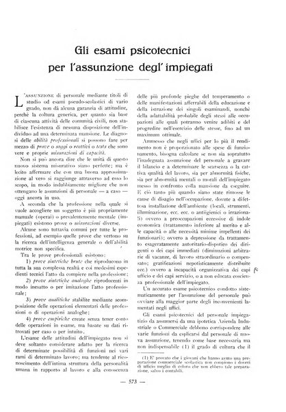 L'organizzazione scientifica del lavoro rivista dell'Ente nazionale italiano per l'organizzazione scientifica del lavoro