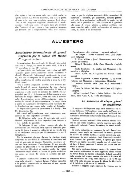 L'organizzazione scientifica del lavoro rivista dell'Ente nazionale italiano per l'organizzazione scientifica del lavoro