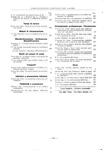 L'organizzazione scientifica del lavoro rivista dell'Ente nazionale italiano per l'organizzazione scientifica del lavoro