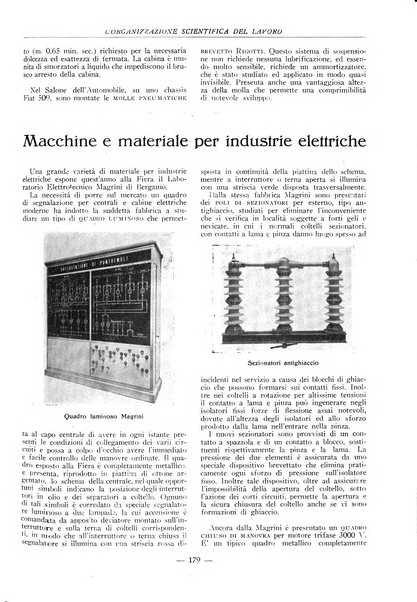 L'organizzazione scientifica del lavoro rivista dell'Ente nazionale italiano per l'organizzazione scientifica del lavoro