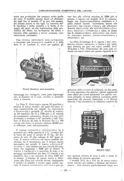 L'organizzazione scientifica del lavoro rivista dell'Ente nazionale italiano per l'organizzazione scientifica del lavoro