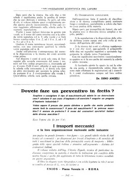 L'organizzazione scientifica del lavoro rivista dell'Ente nazionale italiano per l'organizzazione scientifica del lavoro