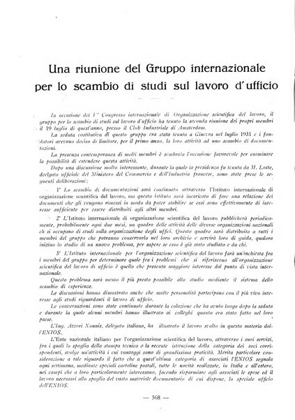 L'organizzazione scientifica del lavoro rivista dell'Ente nazionale italiano per l'organizzazione scientifica del lavoro